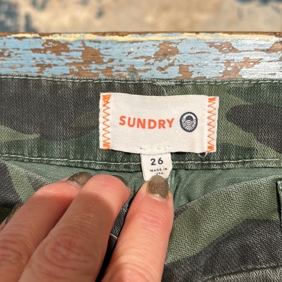 Sundry Anthropologie Camo Star Print Camo Joggers, 26 - Picture 3 of 6